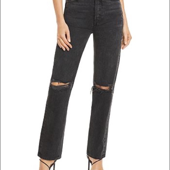 GRLFRND | Mica Jeans Distressed In Lights Off Size 25 NWT - Picture 15 of 16